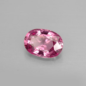 Espinélio rosa natural 1,04ct, corte oval, VS