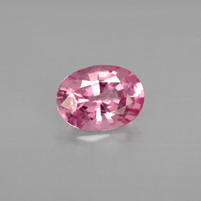 Espinélio rosa natural 1,16ct, corte oval, VS