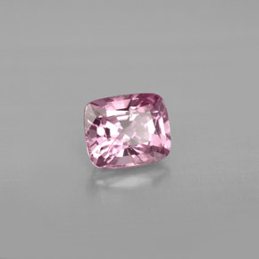 Espinélio rosa natural 1,09ct, almofada cortada, VS