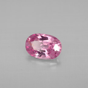 Espinélio rosa natural 1,15ct, corte oval, VS
