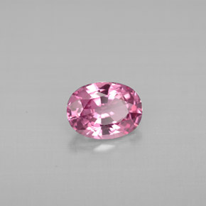 Espinélio rosa natural 0,97ct, corte oval, VS