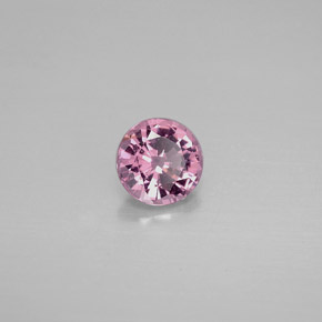 Espinélio rosa natural 0,78ct, corte redondo, VS