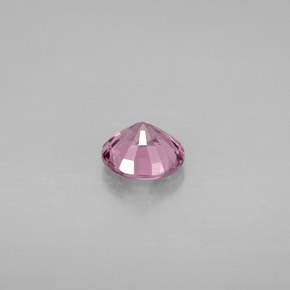 Espinélio rosa natural 0,78ct, corte redondo, VS