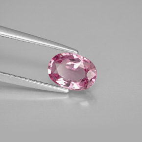 Espinélio rosa natural 0,99ct, corte oval, VS