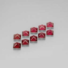 Pedras preciosas de espinélio vermelho natural de  ct, quadrado, VVS-VS