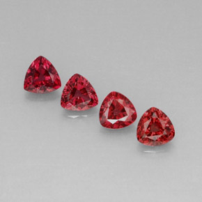 Pedras preciosas de espinélio vermelho natural de  ct, trillion, VVS-VS