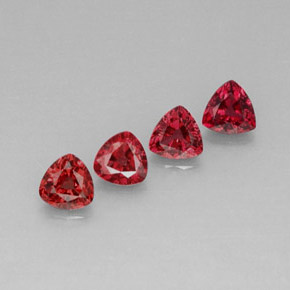Pedras preciosas de espinélio vermelho natural de  ct, trillion, VVS-VS