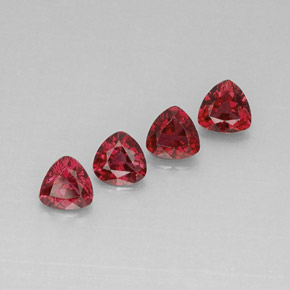 Pedras preciosas de espinélio vermelho natural de  ct, trillion, VVS-VS