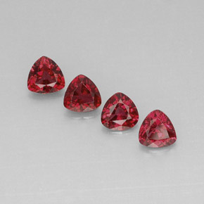 Pedras preciosas de espinélio vermelho natural de  ct, trillion, VVS-VS