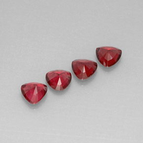 Pedras preciosas de espinélio vermelho natural de  ct, trillion, VVS-VS