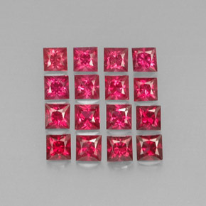 Pedras preciosas de espinélio vermelho natural de  ct, quadrado, VVS-VS