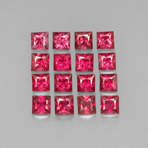 Pedras preciosas de espinélio vermelho natural de  ct, quadrado, VVS-VS