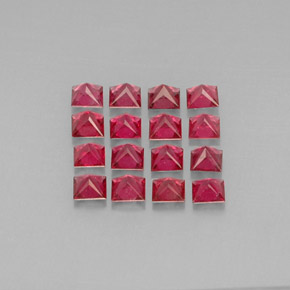 Pedras preciosas de espinélio vermelho natural de  ct, quadrado, VVS-VS