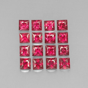 Pedras preciosas de espinélio vermelho natural de  ct, quadrado, VVS-VS