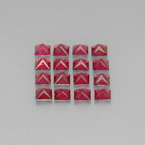 Pedras preciosas de espinélio vermelho natural de  ct, quadrado, VVS-VS