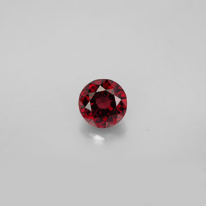 Espinélio vermelho natural 0,83ct, corte redondo, VVS-VS