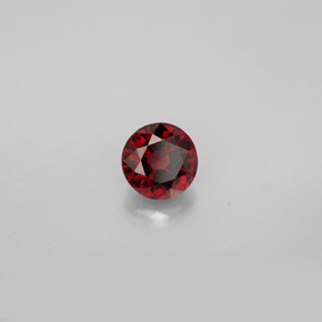 Espinélio vermelho natural 0,83ct, corte redondo, VVS-VS