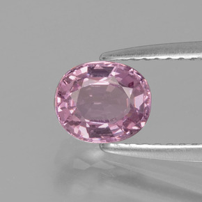 Espinélio rosa natural 1,07ct, corte oval, VS