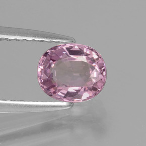 Espinélio rosa natural 1,07ct, corte oval, VS