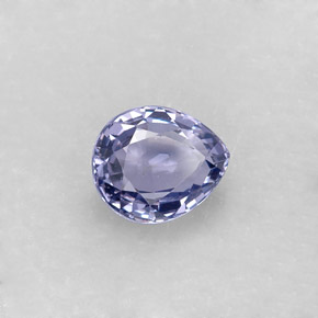 Espinélio azul natural 0,94ct, formato de pêra, VS