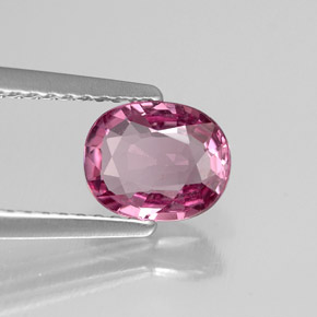Espinélio rosa natural 1,02ct, corte oval, VVS-VS