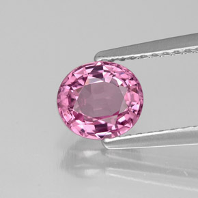Espinélio rosa natural 1,18ct, corte oval, VVS-VS
