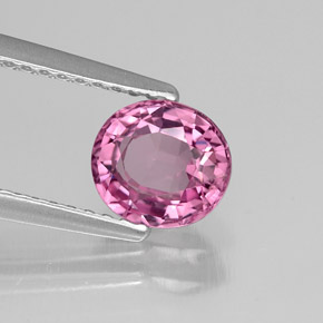 Espinélio rosa natural 1,18ct, corte oval, VVS-VS