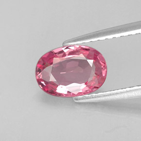 Espinélio rosa natural 0,98ct, corte oval, VVS-VS