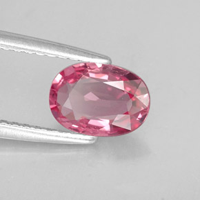Espinélio rosa natural 0,98ct, corte oval, VVS-VS