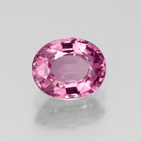 Espinélio rosa natural 0,87ct, corte oval, VVS-VS