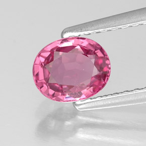 Espinélio rosa natural 0,84ct, corte oval, VVS-VS