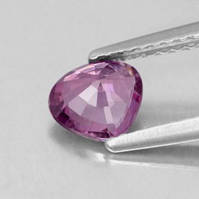 Espinélio violeta natural 0,68ct, formato de pêra, VVS