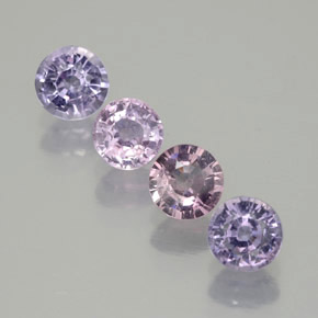 Pedras preciosas de espinélio multicolorido natural de  ct, corte redondo, VS-SI