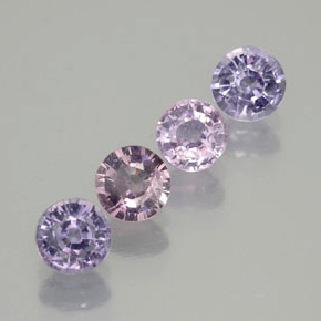 Pedras preciosas de espinélio multicolorido natural de  ct, corte redondo, VS-SI