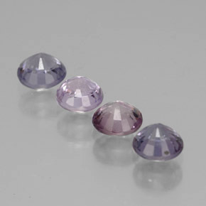 Pedras preciosas de espinélio multicolorido natural de  ct, corte redondo, VS-SI