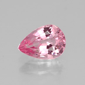 Espinélio rosa natural 0,68ct, formato de pêra, VS-SI