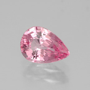 Espinélio rosa natural 0,68ct, formato de pêra, VS-SI
