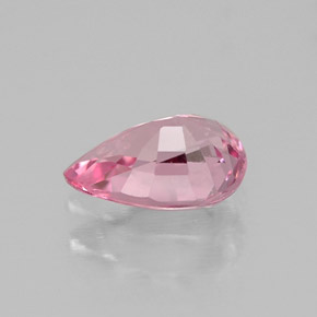 Espinélio rosa natural 0,68ct, formato de pêra, VS-SI