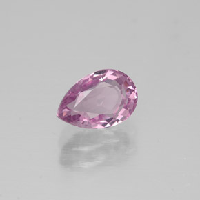 Espinélio rosa natural 0,96ct, formato de pêra, VVS-VS