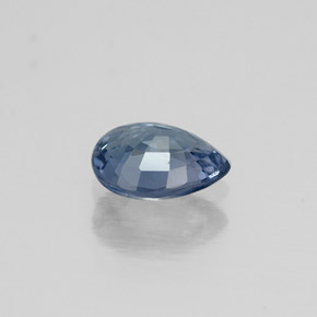 Espinélio azul natural 0,58ct, formato de pêra, VS