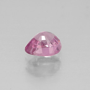 Espinélio rosa natural 0,55ct, formato de pêra, VVS-VS