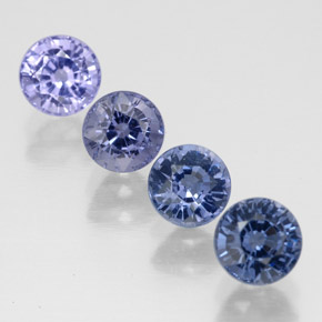 Pedras preciosas de espinélio multicolorido natural de  ct, corte redondo, VVS-VS