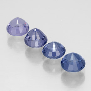 Pedras preciosas de espinélio multicolorido natural de  ct, corte redondo, VVS-VS