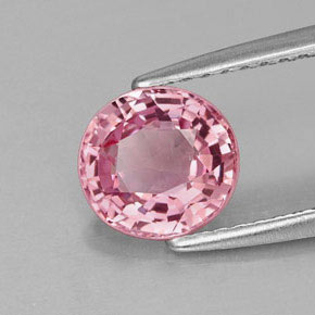 Espinélio violeta natural 1,32ct, corte oval, VVS-VS