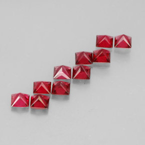 Pedras preciosas de espinélio vermelho natural de  ct, quadrado, VVS-VS