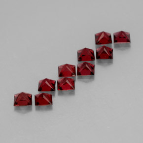 Pedras preciosas de espinélio vermelho natural de  ct, quadrado, VVS-VS