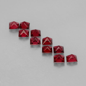 Pedras preciosas de espinélio vermelho natural de  ct, quadrado, VVS-VS