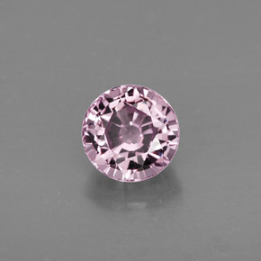 Espinélio rosa natural 0,86ct, corte redondo, VVS-VS