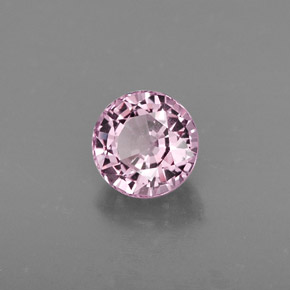 Espinélio rosa natural 0,86ct, corte redondo, VVS-VS