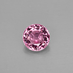 Espinélio rosa natural 0,75ct, corte redondo, VS